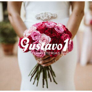 Ramo de novia de 24 rosas ! G1 - 5547